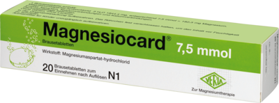 MAGNESIOCARD 7,5 mmol Brausetabletten