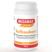 MEGAMAX Aufbaukost Banane Pulver