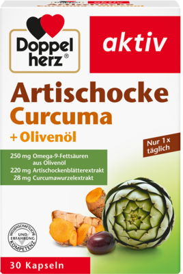 DOPPELHERZ Artischocke Curcuma+Olivenöl Kapseln