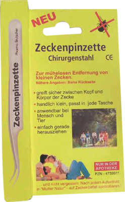 ZECKENPINZETTE Chirurgenstahl