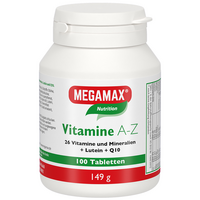 MEGAMAX Vitamine A-Z+Q10+Lutein Tabletten