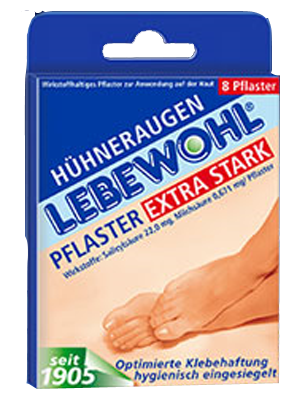 LEBEWOHL Hühneraugen Pflaster extra stark einges.