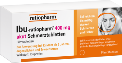 IBU-RATIOPHARM 400 mg akut Schmerztbl.Filmtabl.