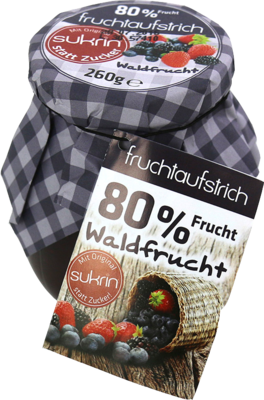 SUKRIN Fruchtaufstrich Waldfrucht 80%