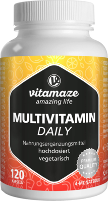 MULTIVITAMIN DAILY ohne Jod vegetarisch Kapseln