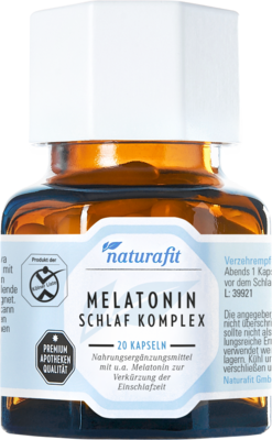 NATURAFIT Melatonin Schlaf Komplex Kapseln