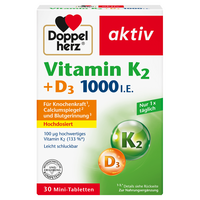 DOPPELHERZ Vitamin K2+D3 1000 I.E. Tabletten