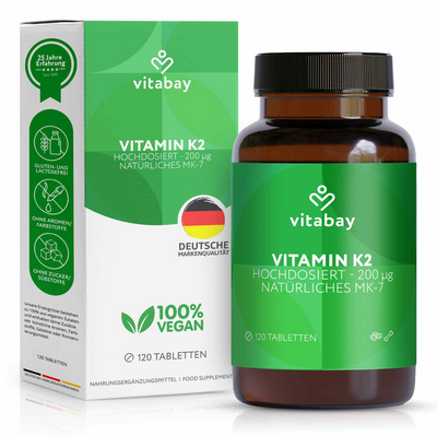 VITAMIN K2 200 µg MK-7 vegan hochdosiert Tabletten